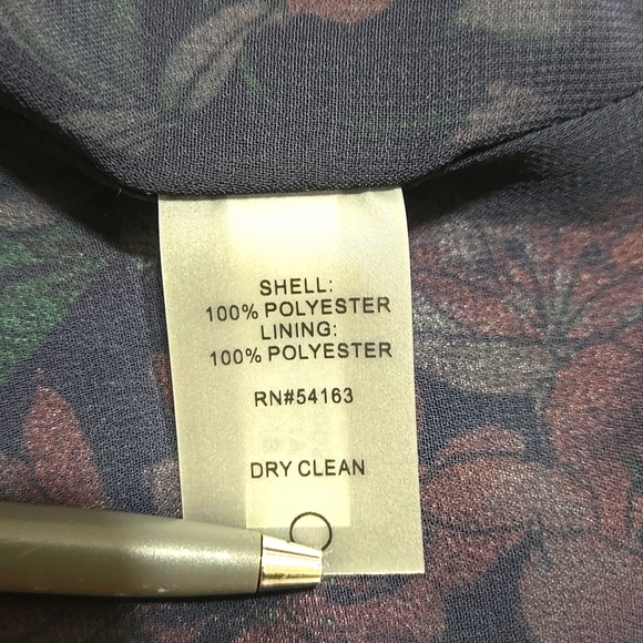 Tommy Hilfiger Women's Chiffon Midi Dress Sky Captain Multi Sz 2 - Picture 11 of 11